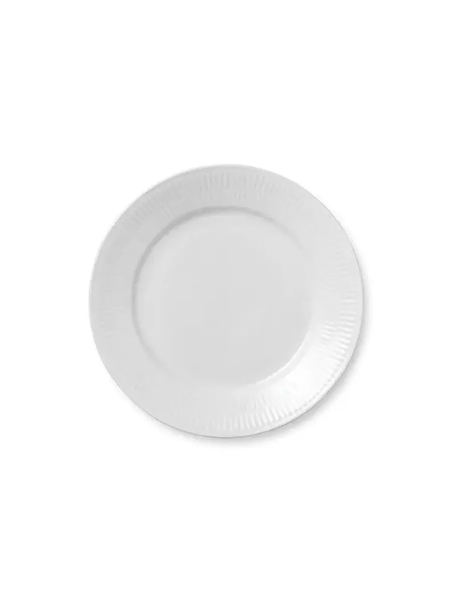 Blå Mega Riflet, tallerken 22 cm mønster 6<Royal Copenhagen Sale