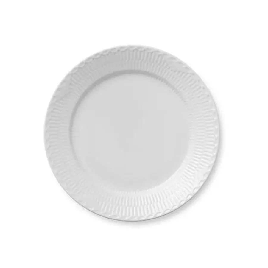 Blå Mega Riflet, tallerken 27 cm mønster 6<Royal Copenhagen Best