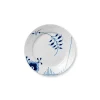 Blå Mega Riflet, tallerken 19 cm mønster 2<Royal Copenhagen Sale