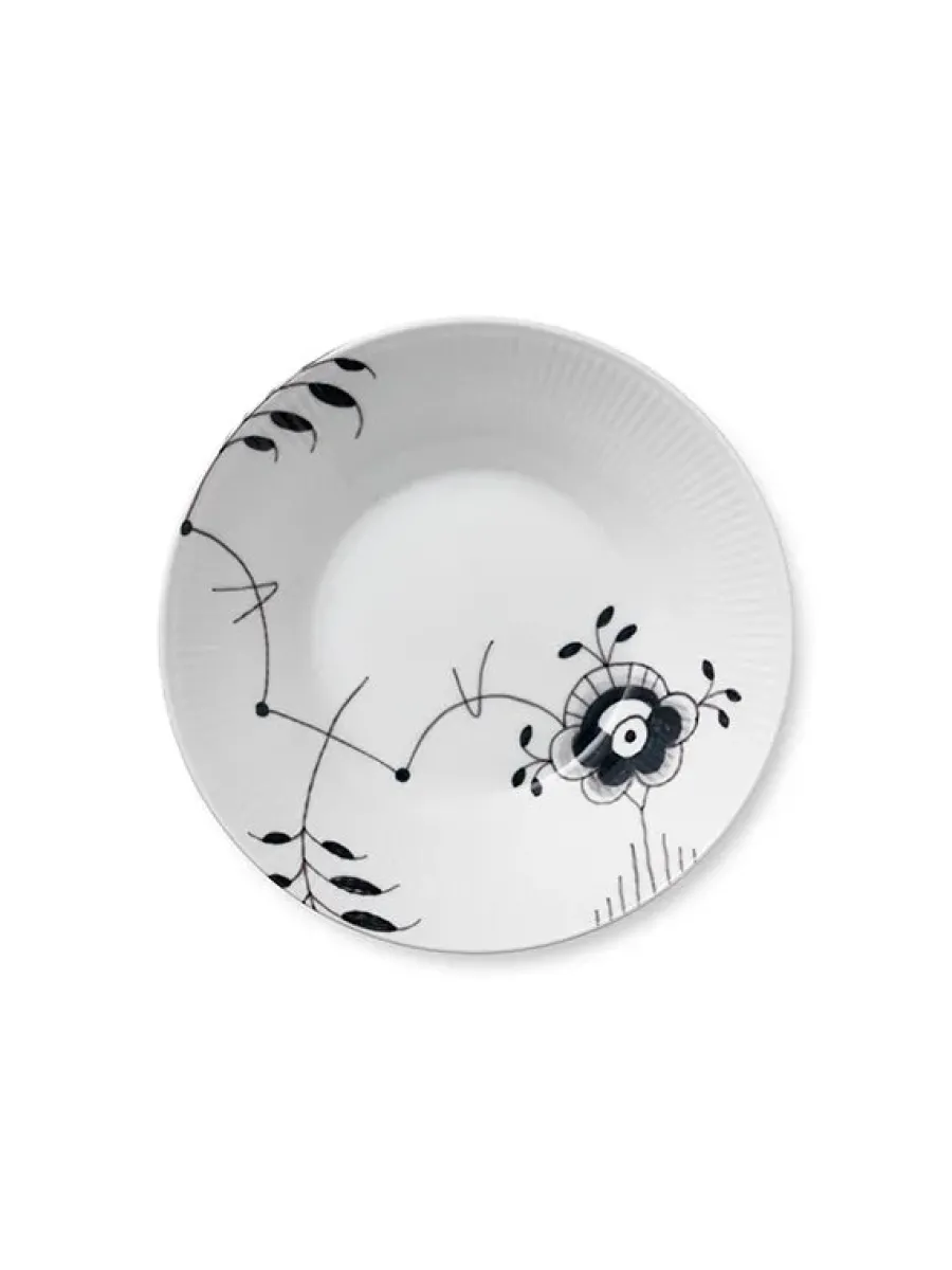 Blå Mega Riflet, dyb tallerken 24 cm<Royal Copenhagen Clearance