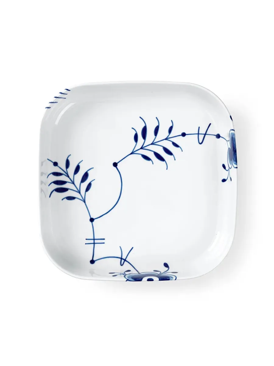 Blå Mega Riflet, firkantet ovnfast fad 30 x 30cm<Royal Copenhagen Sale