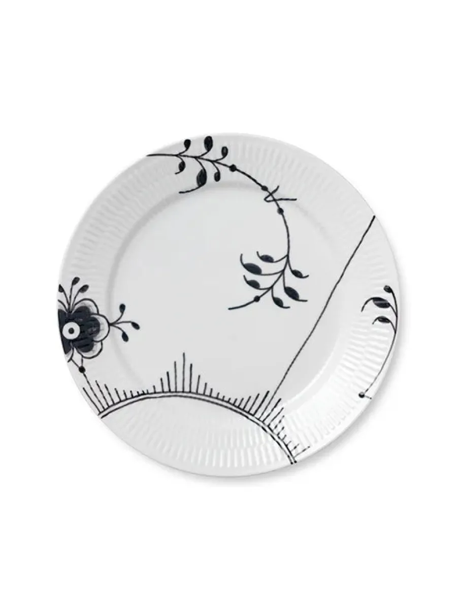 Blå Mega Riflet, tallerken 27 cm mønster 2<Royal Copenhagen Sale