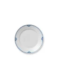 Blå Mega Riflet, tallerken 22 cm mønster 2<Royal Copenhagen Clearance