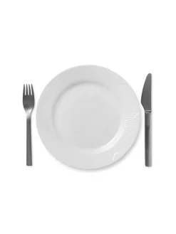 Blå Mega Riflet, tallerken 22 cm mønster 2<Royal Copenhagen Clearance