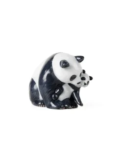 Figurine Panda, spisende 18 cm<Royal Copenhagen Hot