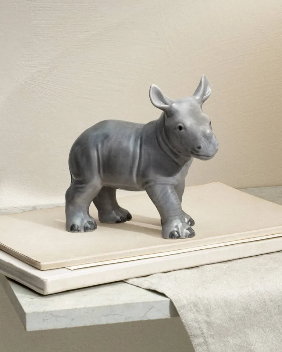 Figurine Isbjørn, siddende 12 cm<Royal Copenhagen Clearance