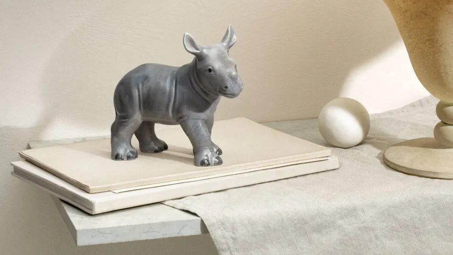 Figurine Isbjørn, siddende 12 cm<Royal Copenhagen Clearance