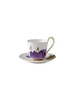 Flora højhankskop med underkop, Iris<Royal Copenhagen Clearance