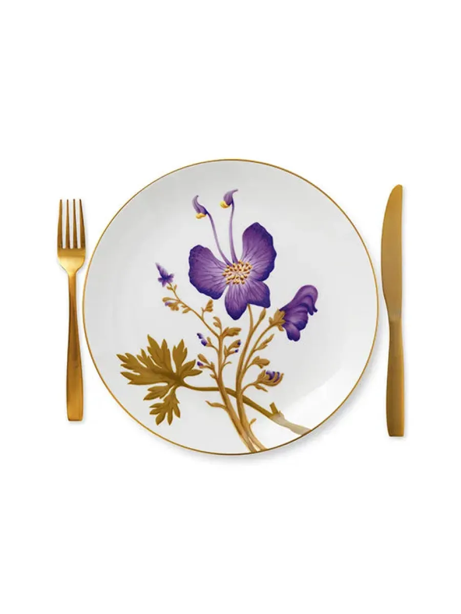 Flora tallerken 27 cm, Stedmoderblomst<Royal Copenhagen