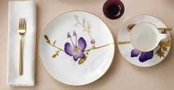 Flora tallerken 22 cm, Stedmoderblomst<Royal Copenhagen Hot