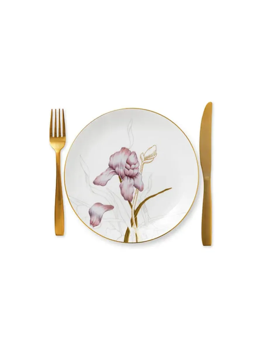 Flora tallerken 22 cm, Stedmoderblomst<Royal Copenhagen Hot