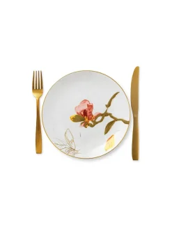 Flora tallerken 22 cm, Stedmoderblomst<Royal Copenhagen Hot