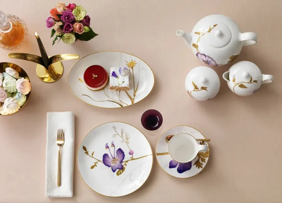 Flora tallerken 22 cm, Magnolia<Royal Copenhagen Clearance