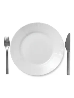 Hvid Elements tallerken 28 cm<Royal Copenhagen Hot