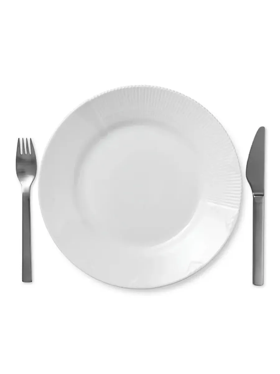 Hvid Elements tallerken 28 cm<Royal Copenhagen Hot