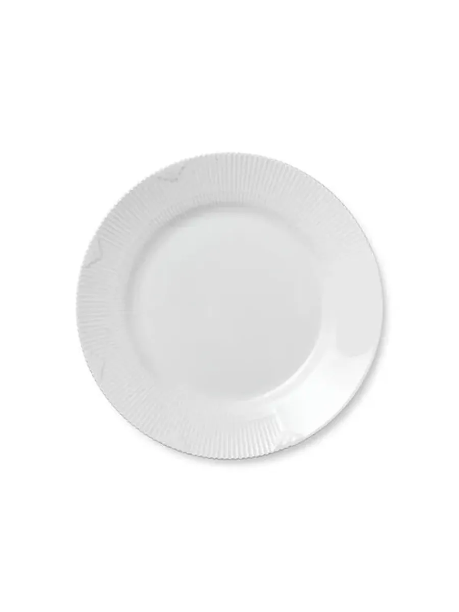 Hvid Elements, tallerken 26 cm<Royal Copenhagen Hot