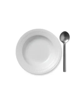 Hvid Halvblonde, dyb tallerken 21 cm<Royal Copenhagen Sale