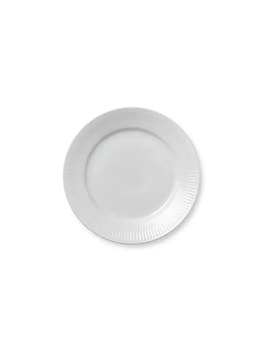Hvid Halvblonde, tallerken 19 cm<Royal Copenhagen Sale
