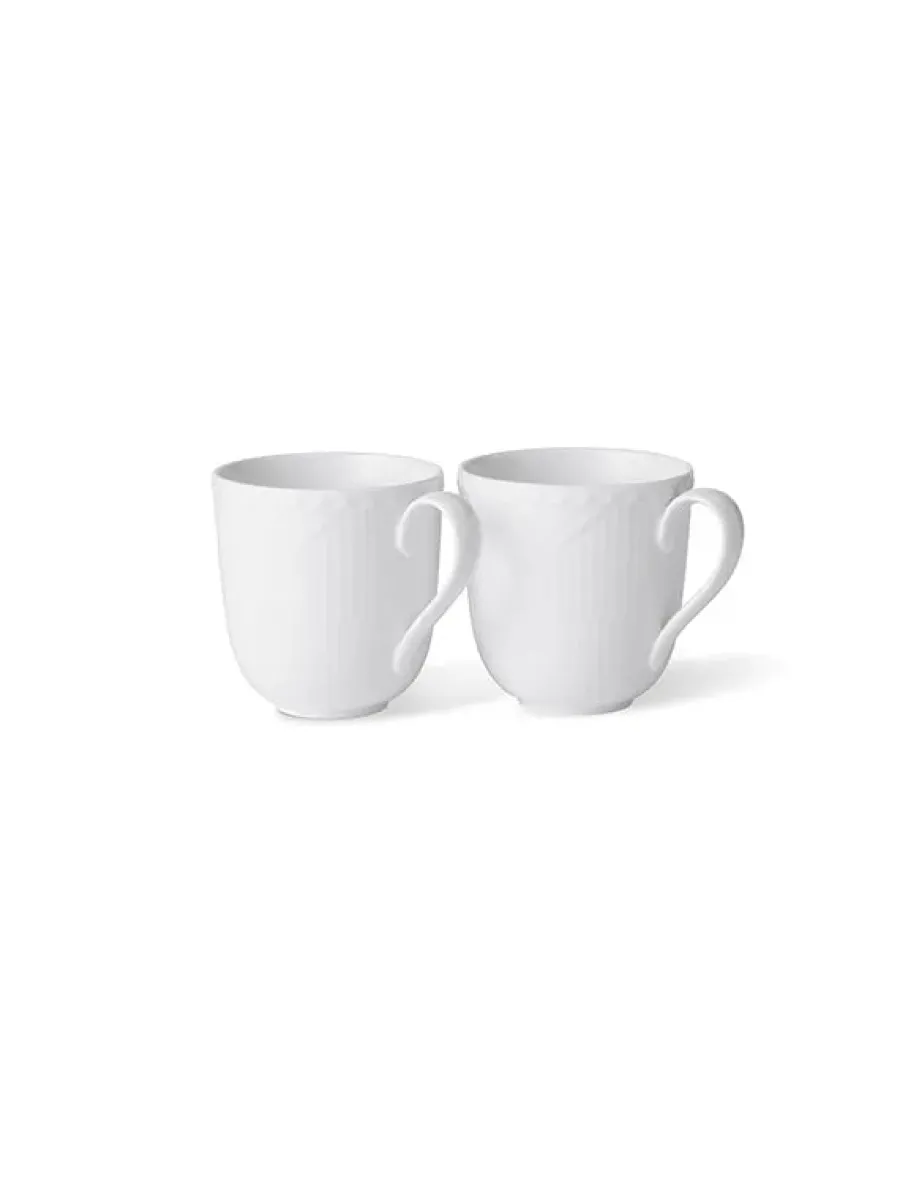 Hvid Halvblonde, 2-pak krus 37 cl<Royal Copenhagen Hot