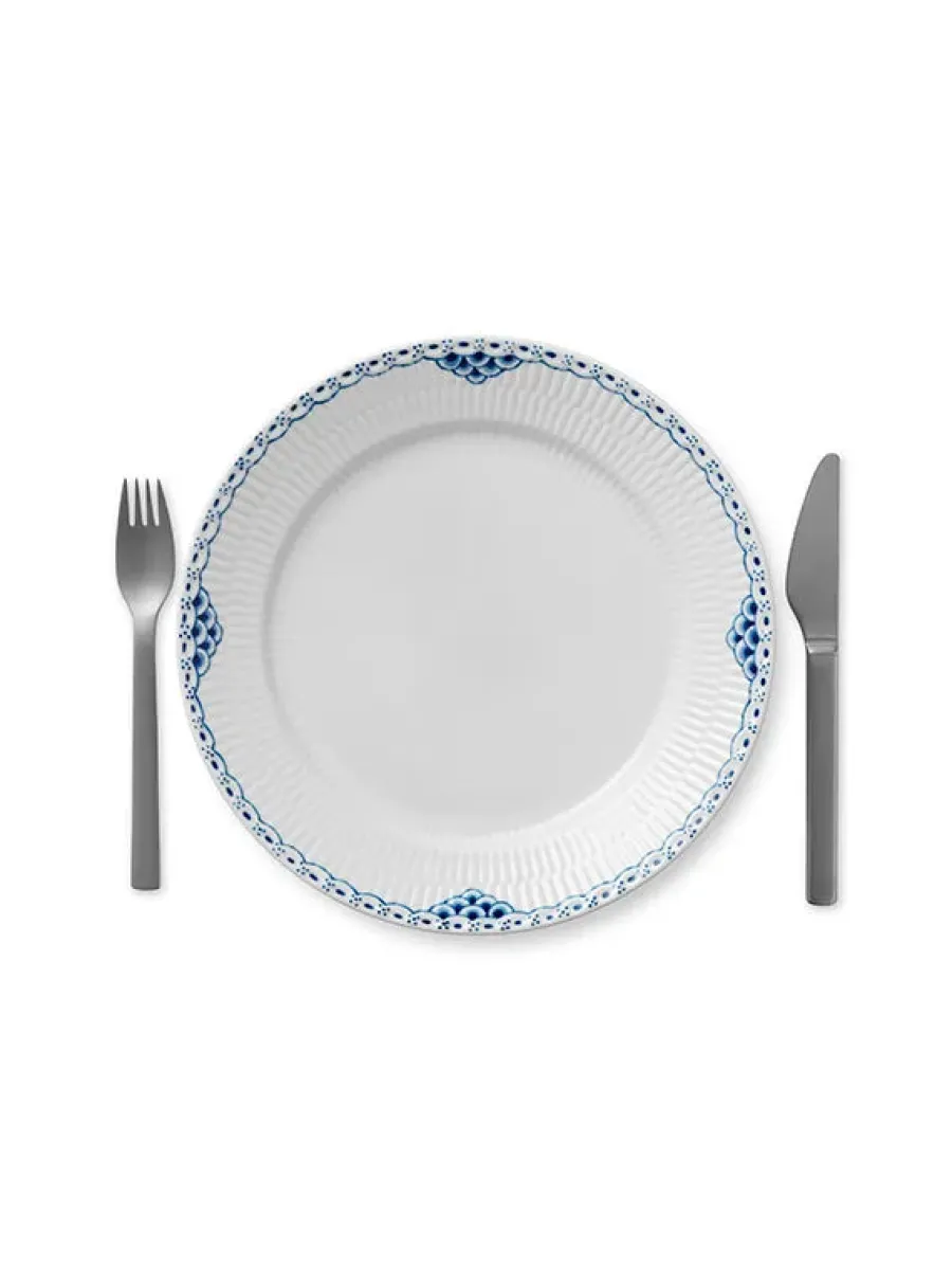 Hvid Halvblonde, tallerken 27 cm<Royal Copenhagen New