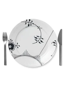 Hvid Halvblonde, tallerken 27 cm<Royal Copenhagen New