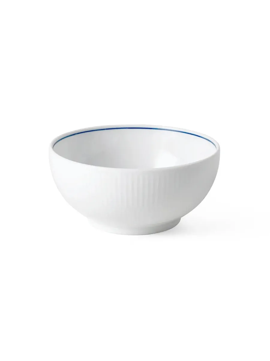 Hvid Riflet, skål 73 cl<Royal Copenhagen