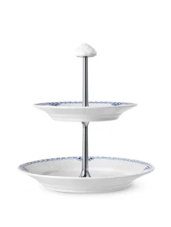 Hvid Riflet, étagére 3 lag<Royal Copenhagen Hot