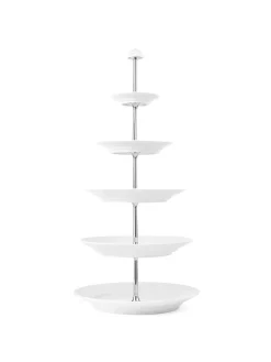 Hvid Riflet, étagére 5 lag<Royal Copenhagen New