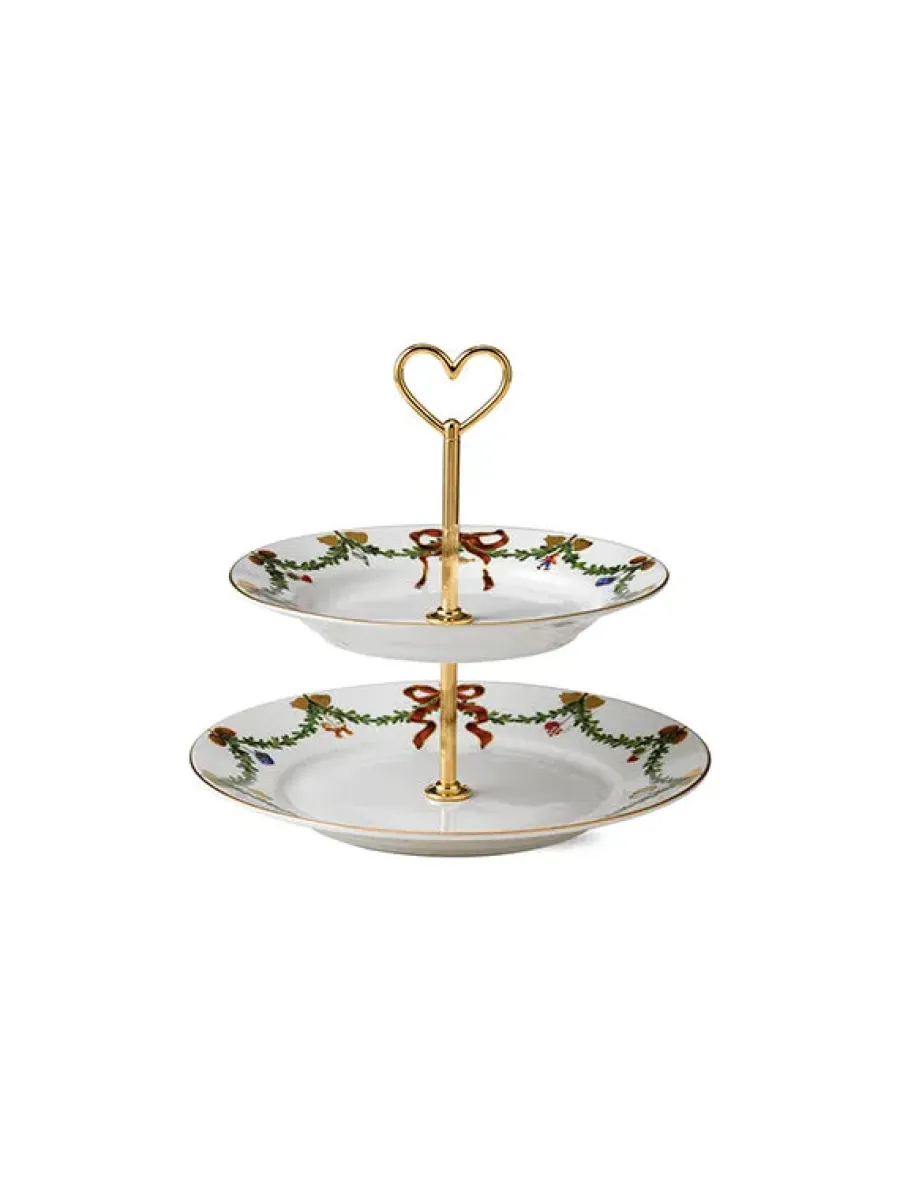 Hvid Riflet, étagére 5 lag<Royal Copenhagen New