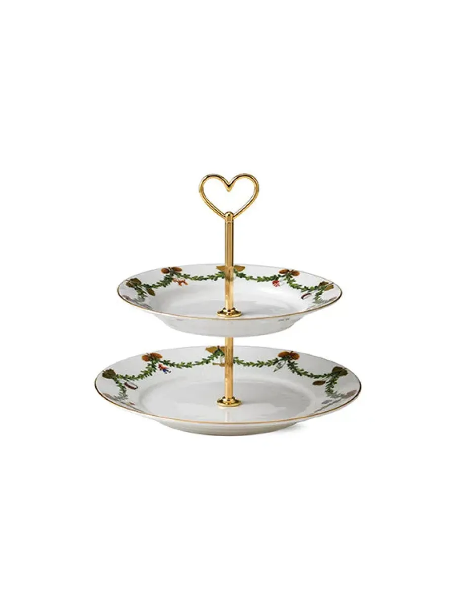 Hvid Riflet, étagére 5 lag<Royal Copenhagen New