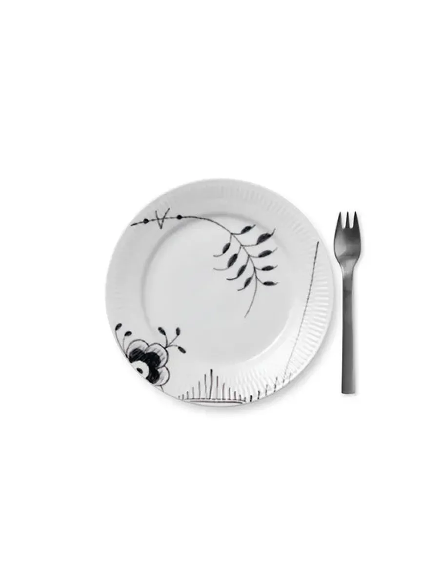 Hvid Riflet, tallerken 19 cm<Royal Copenhagen Sale
