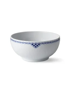 Hvid Riflet, skål 110 cl<Royal Copenhagen