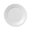 Hvid Riflet, tallerken 27 cm<Royal Copenhagen Best