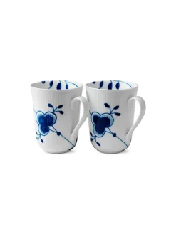 Sort Mega Riflet, 2-pak krus 33 cl<Royal Copenhagen