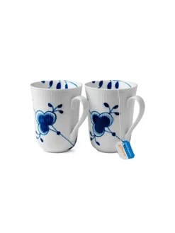 Sort Mega Riflet, 2-pak krus 33 cl<Royal Copenhagen