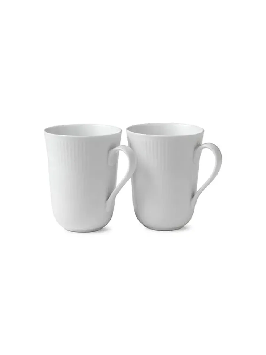 Sort Mega Riflet, 2-pak krus 33 cl<Royal Copenhagen