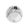 Sort Mega Riflet, dyb tallerken 21 cm<Royal Copenhagen Hot