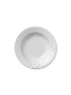 Sort Mega Riflet, dyb tallerken 21 cm<Royal Copenhagen Hot