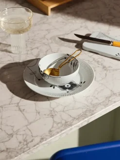 Sort Mega Riflet, serveringsbræt 15,5 cm<Royal Copenhagen Sale