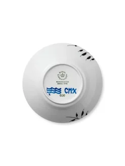 Sort Mega Riflet, dyb tallerken 24 cm<Royal Copenhagen Hot