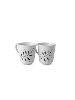 Sort Mega Riflet, 2-pak krus 37 cl<Royal Copenhagen Hot