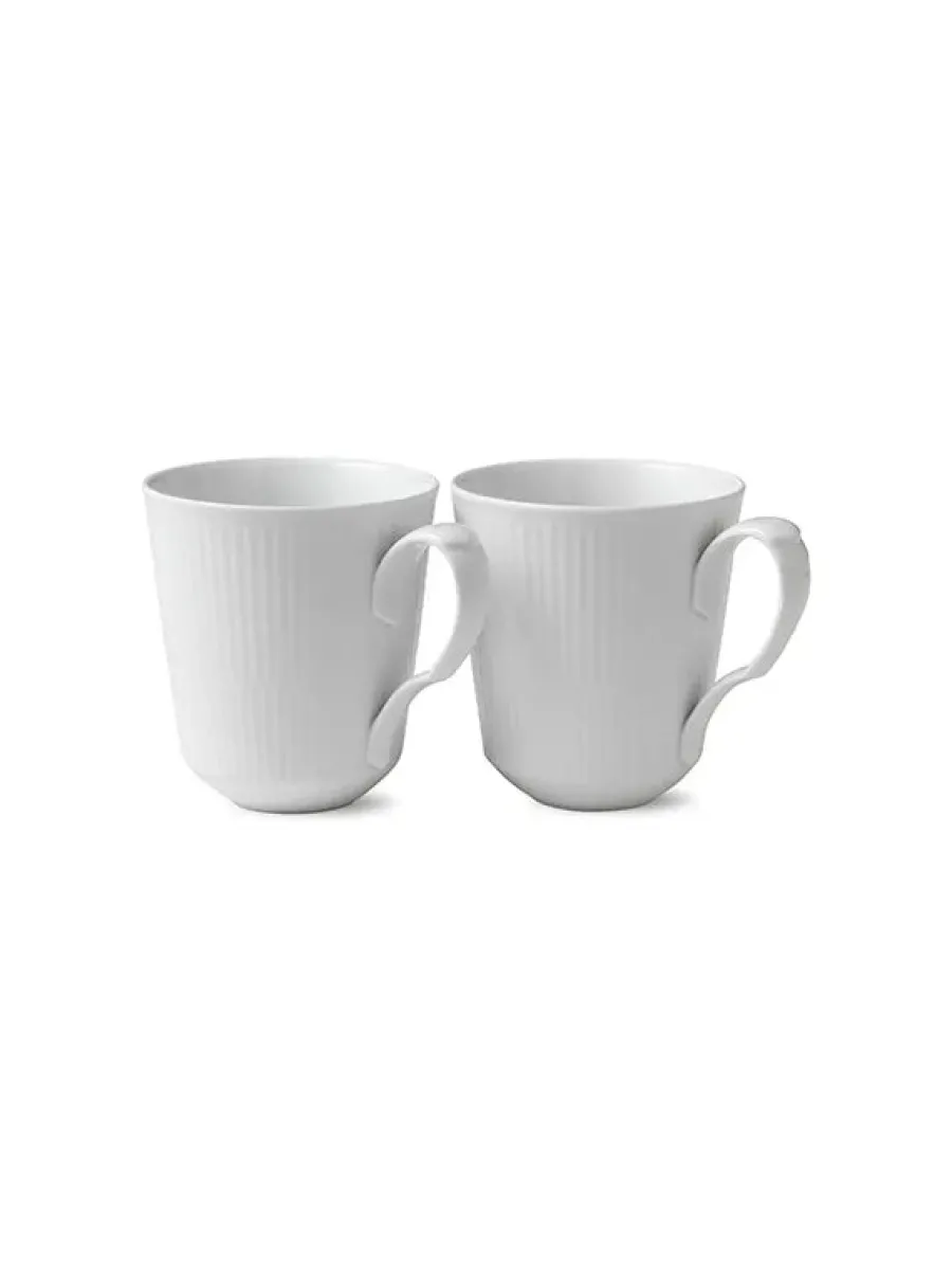 Sort Mega Riflet, 2-pak krus 37 cl<Royal Copenhagen Hot