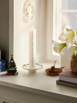 Stjerne Riflet Jul Lysestage, 15,5 cm<Royal Copenhagen Outlet