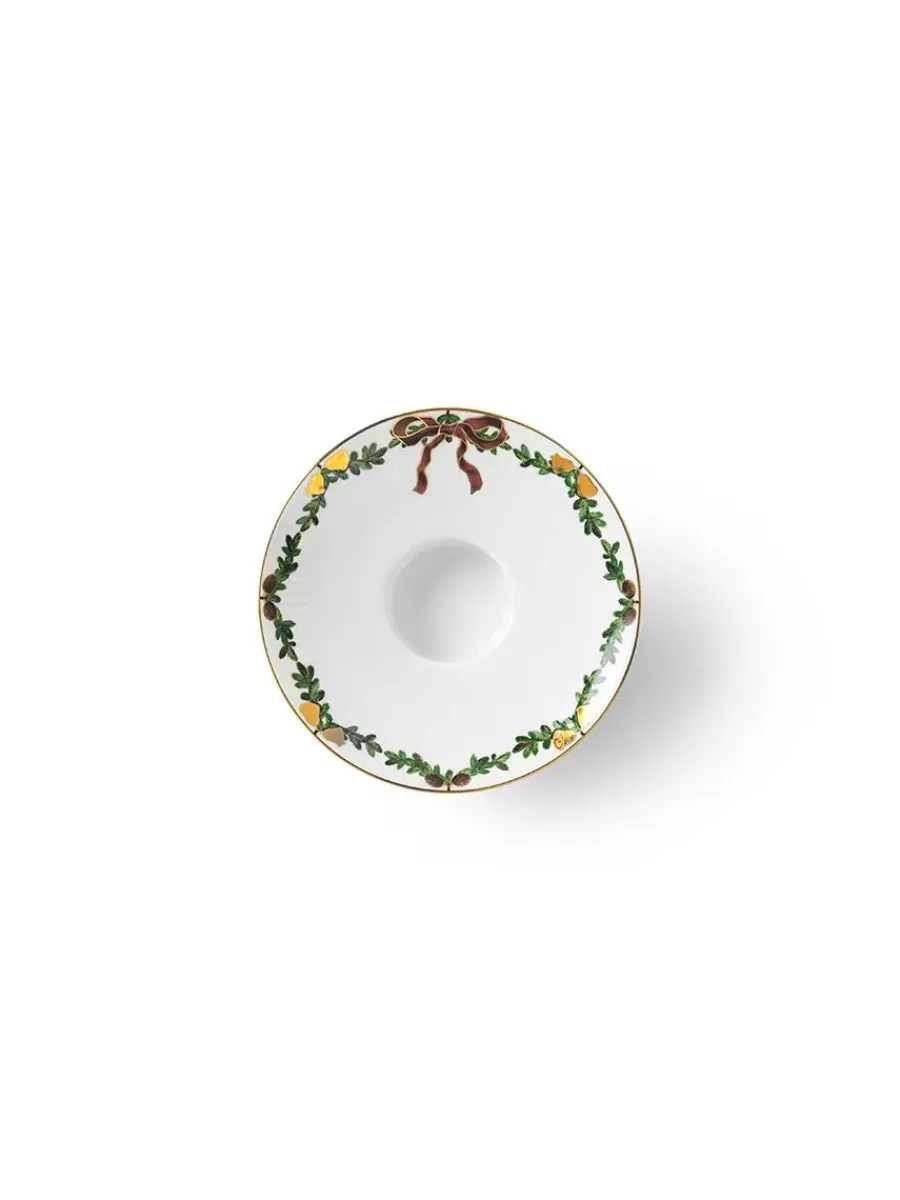 Stjerne Riflet Jul Lysestage, 15,5 cm<Royal Copenhagen Outlet