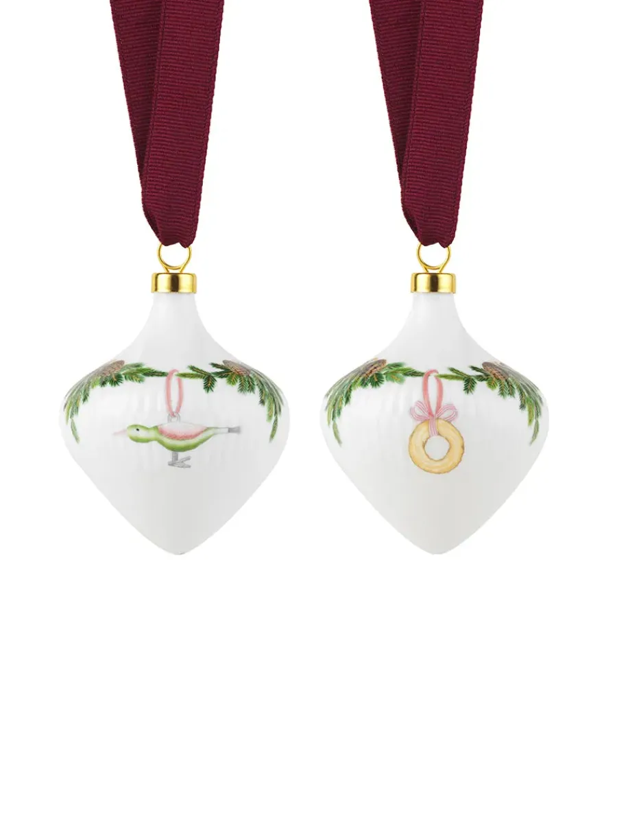 Stjerne Riflet Jul, Ornament sæt<Royal Copenhagen