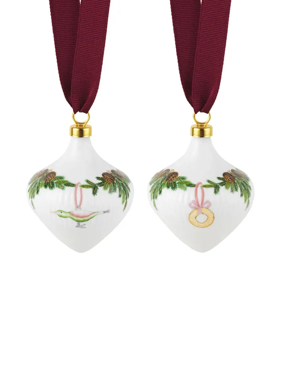 Stjerne Riflet Jul, Ornament sæt<Royal Copenhagen