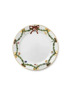 Stjerne Riflet Jul, tallerken 27 cm<Royal Copenhagen Hot