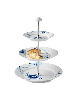 Stjerne Riflet Jul, étagère 23 cm<Royal Copenhagen