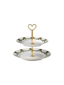 Stjerne Riflet Jul, étagère 23 cm<Royal Copenhagen