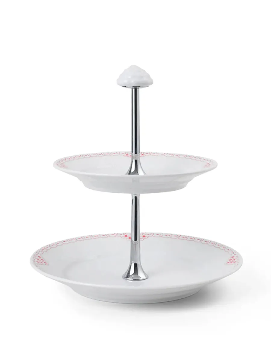 Stjerne Riflet Jul, étagère 23 cm<Royal Copenhagen